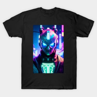 Abstract Cyberpunk Cyborg T-Shirt